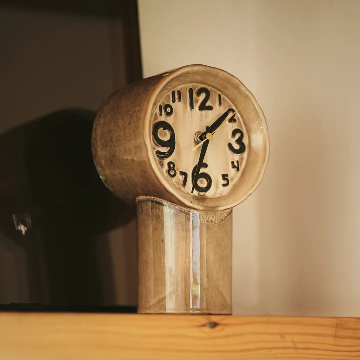HKliving - Retro Ceramic Watch, Cream