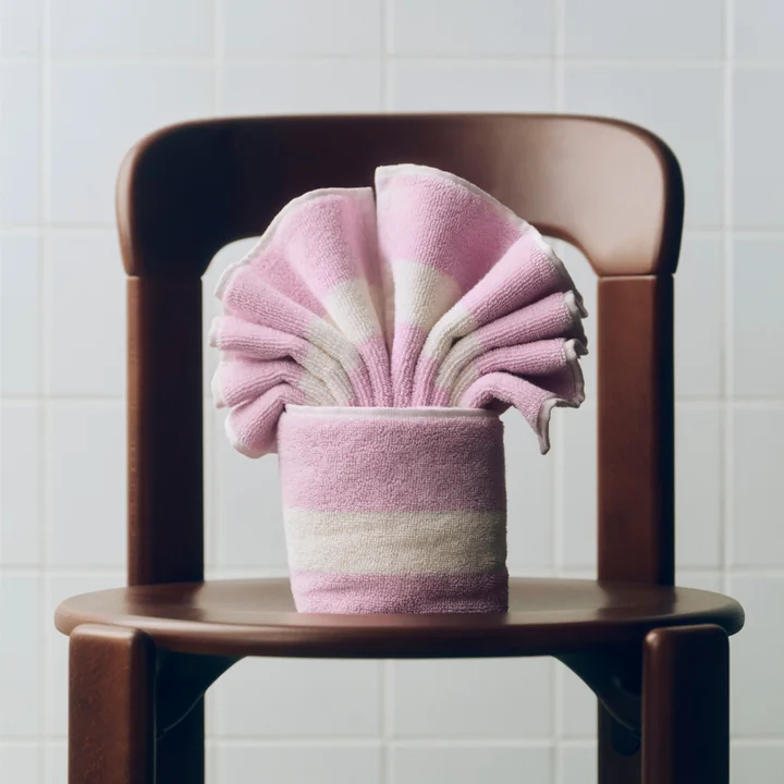 HAY - Stripe Towel, 40 x 60 cm, cool pink