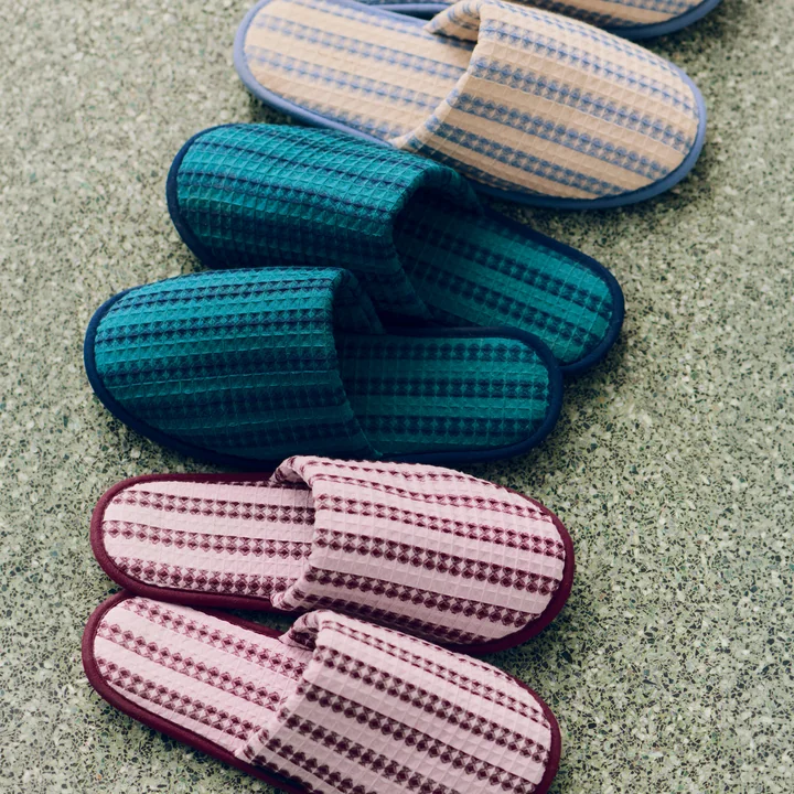 HAY - Waffle Slippers, stripe