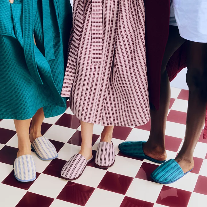 HAY - Waffle Slippers, stripe