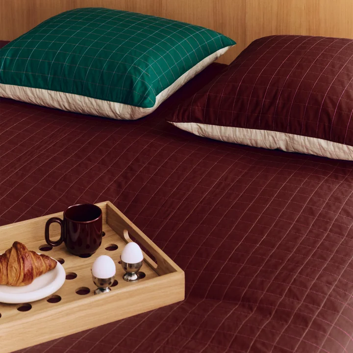 HAY - Dori Bedspread, 195 x 245 cm, maroon