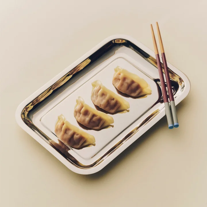 HAY - Essential Steel Tray, Rectangular, Stainless Steel