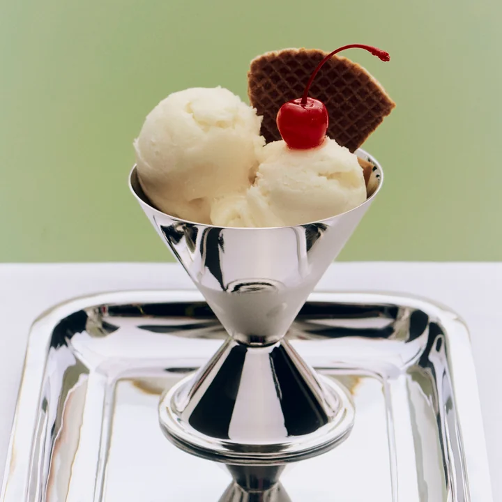 HAY - Essential Steel Cone Ice Cream Bowl, Stainless Steel