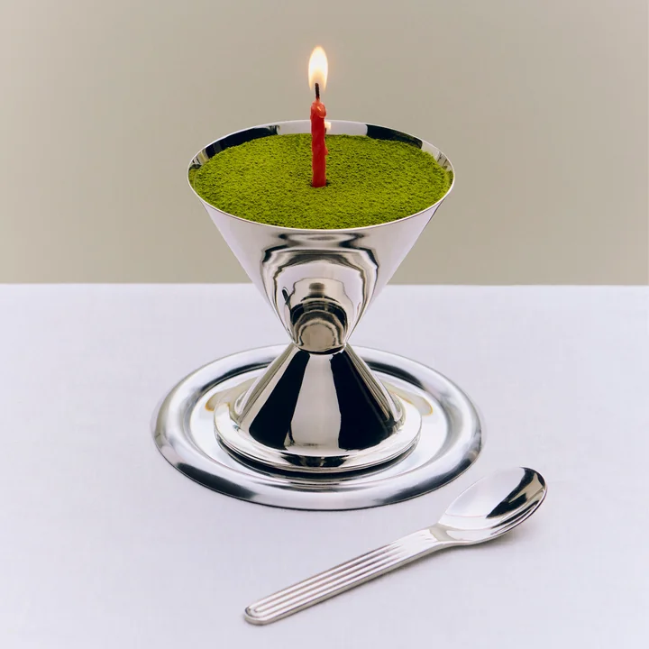 HAY - Essential Steel Cone Ice Cream Bowl, Stainless Steel