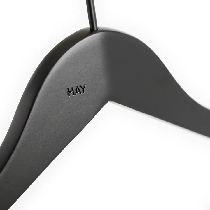 HAY - Smooth Slim Coat Hanger, Black