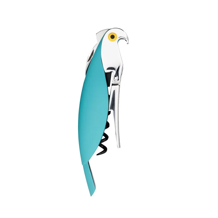 Alessi - Corkscrew Parrot , blue