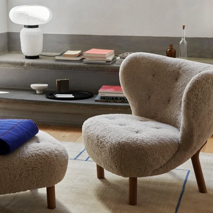 & Tradition - " ATD1 " pouf for the Little Petra armchair