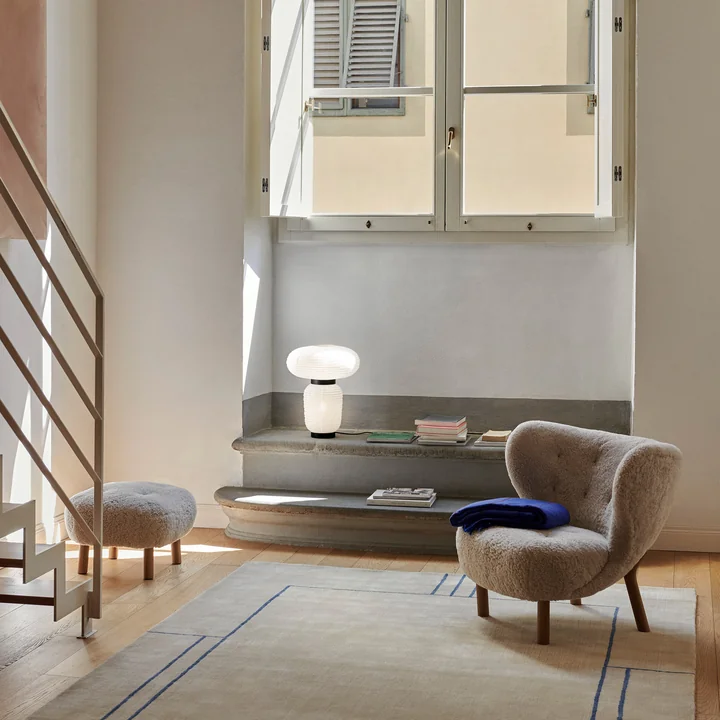 & Tradition - " ATD1 " pouf for the Little Petra armchair