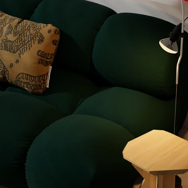 OUT Objekte unserer Tage - Sander -Sofa Loveseat, Moss Green (Hug Me 032 by Chivasso)