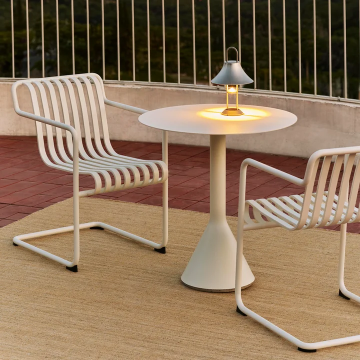 HAY - Palissade Cone Bistro table, Ø 70 x H 74 cm, cream-white