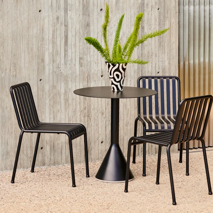 HAY - Palissade Cone Bistro table, Ø 70 x H 74 cm, anthracite