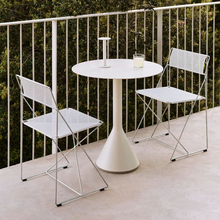 HAY - Palissade Cone Bistro table, cream white