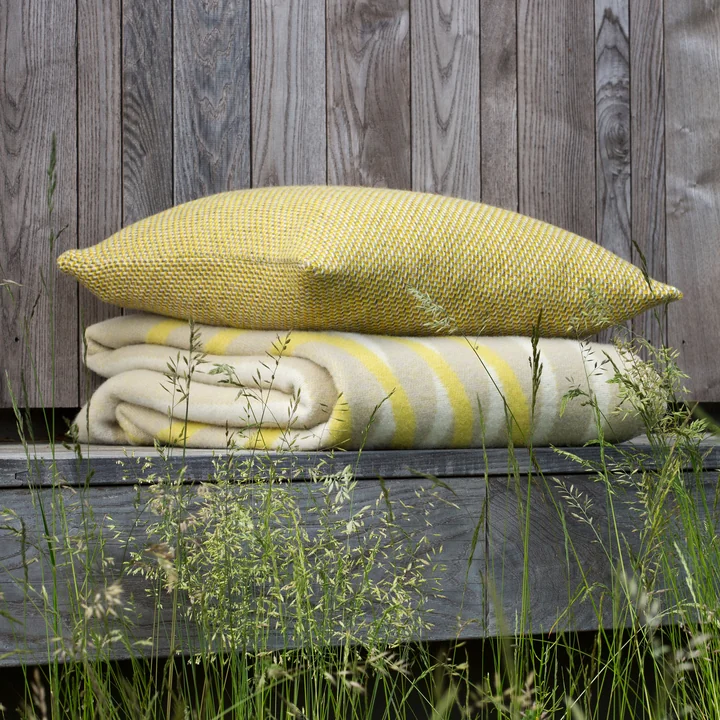 Røros Tweed - Una Pillow 50 x 50 cm, ochre