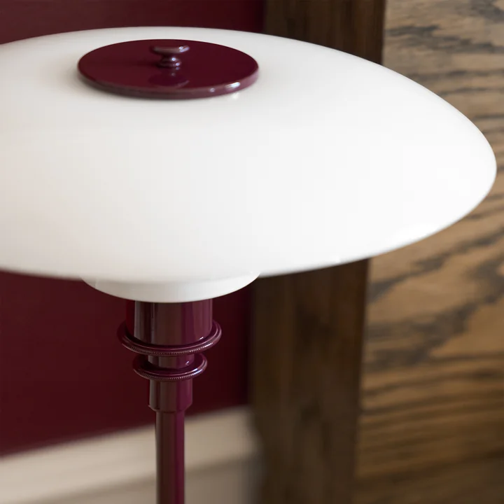 Louis Poulsen - PH 3/2 Glossy Table Lamp, burgundy