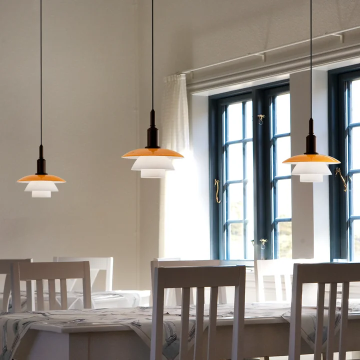 Louis Poulsen - PH 3/3 Centenary Edition Pendant Light, amber / opal white