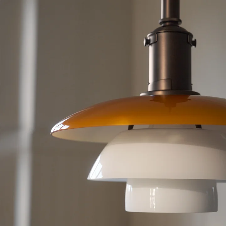 Louis Poulsen - PH 3/3 Centenary Edition Pendant Light, amber / opal white