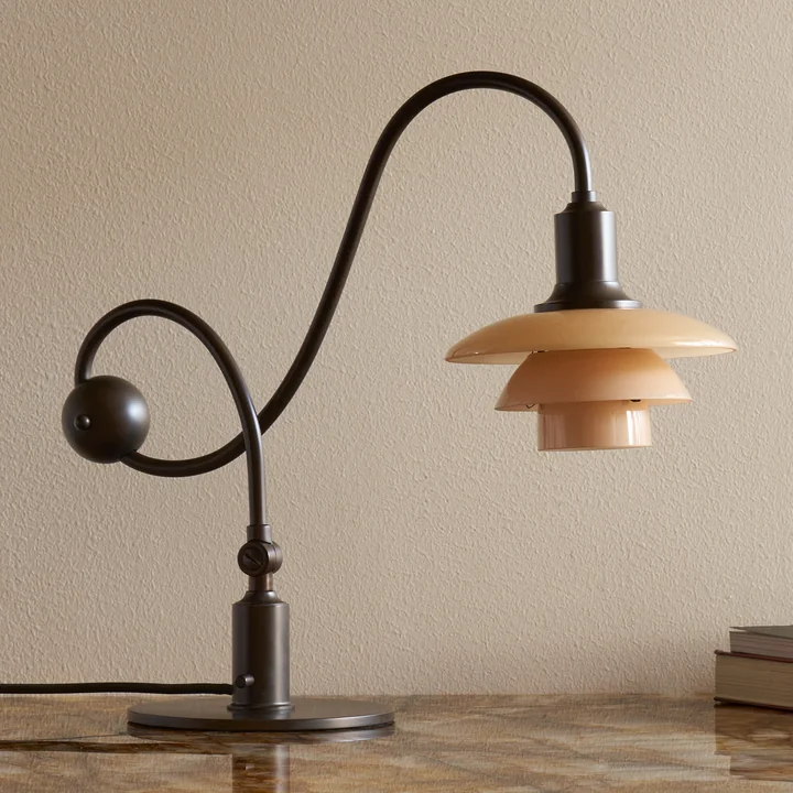 Louis Poulsen - PH 1/1 " Piano " Table Lamp, dusty terracotta, Limited Edition