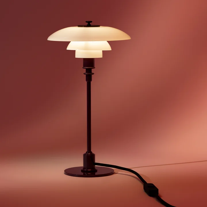 Louis Poulsen - PH 2/1 Glossy Table Lamp, burgundy
