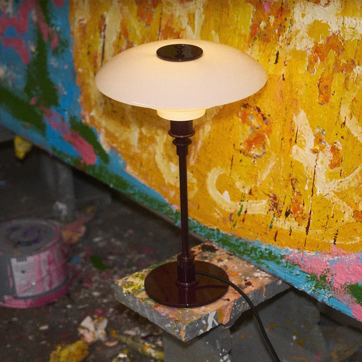 Louis Poulsen - PH 2/1 Glossy Table Lamp, burgundy