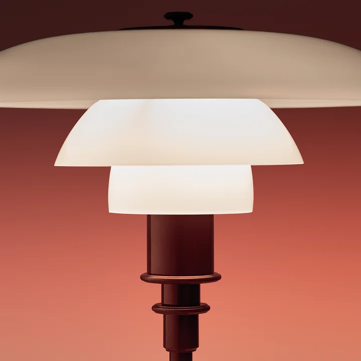 Louis Poulsen - PH 2/1 Glossy Table Lamp, burgundy