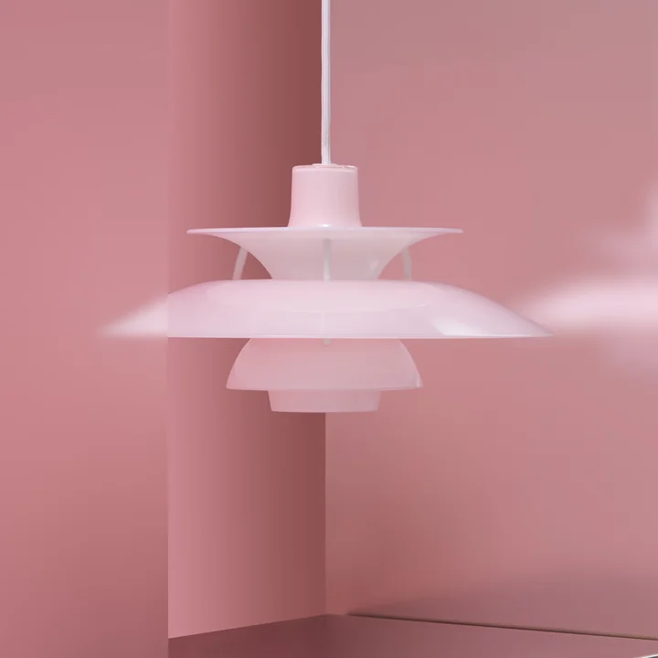 Louis Poulsen - PH 5 320 Opal Pendant Light, opal pale rose