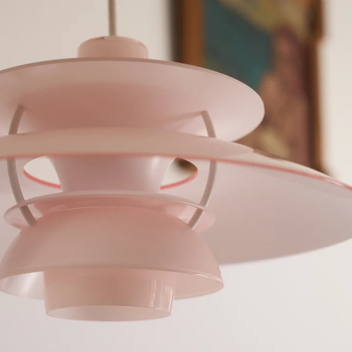 Louis Poulsen - PH 5 320 Opal Pendant Light, opal pale rose
