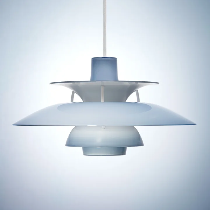 Louis Poulsen - PH 5 320 Opal Pendant Light, opal pale blue