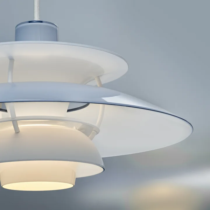 Louis Poulsen - PH 5 320 Opal pendant light, opal pale blue