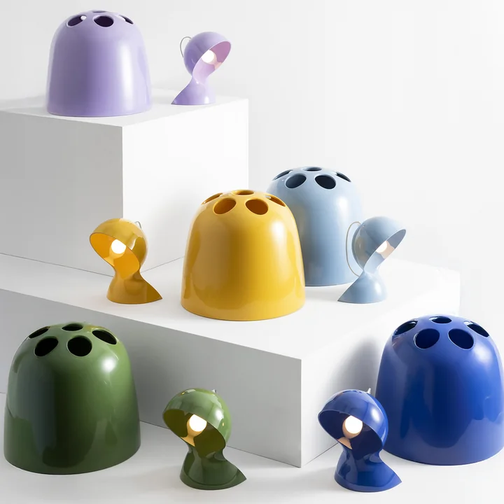 Artemide - " Dalù " Table Lamp and "Dedalo" Umbrella Stand, Color Matt Edition