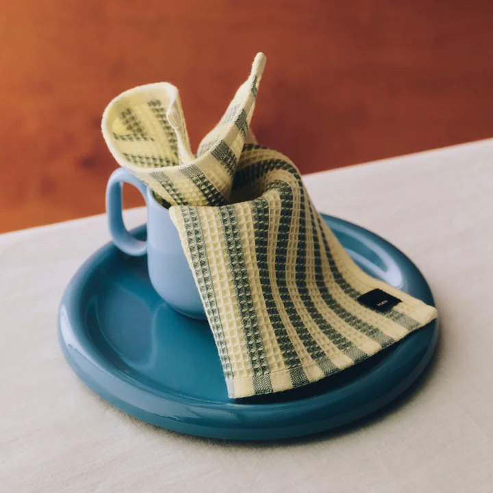 HAY - " Canteen " Dish Towel, Yellow/Green