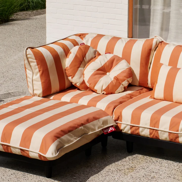 Fatboy - Circle Pillow, Ø 50 x 4 cm, orange and cream