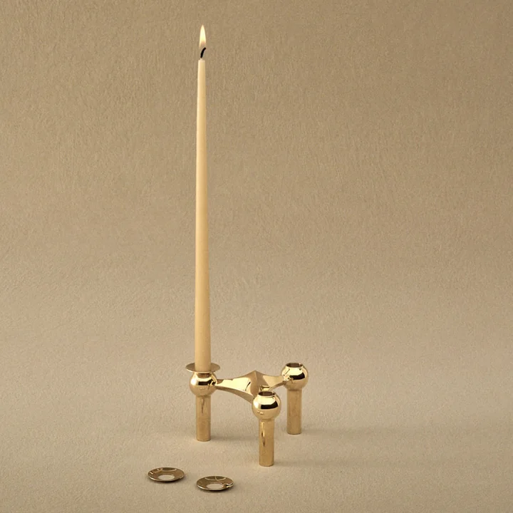Stoff Nagel - Candle holder, brass