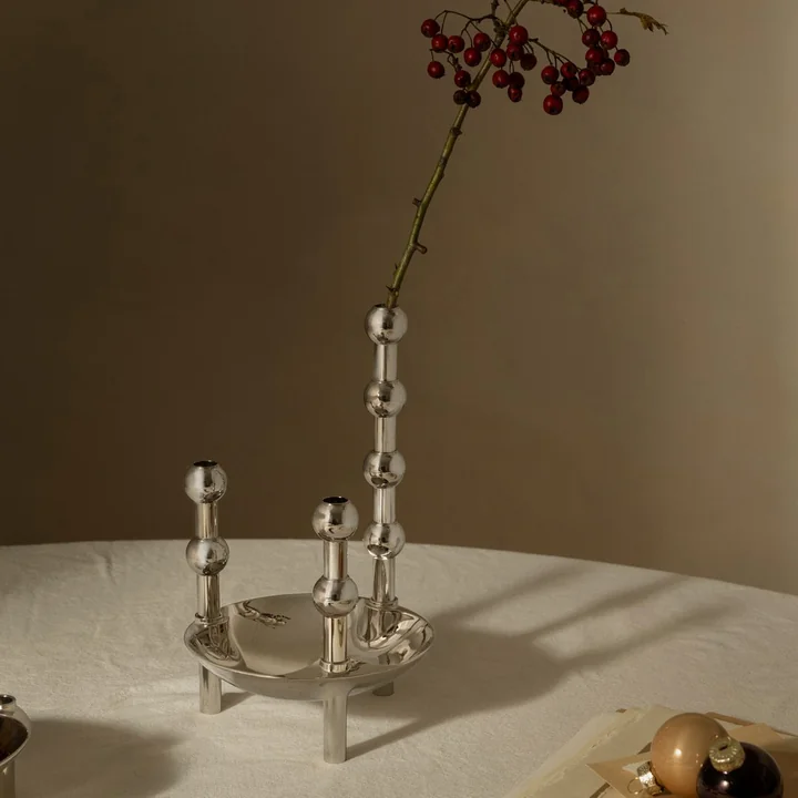 Stoff Nagel - Vase, chrome