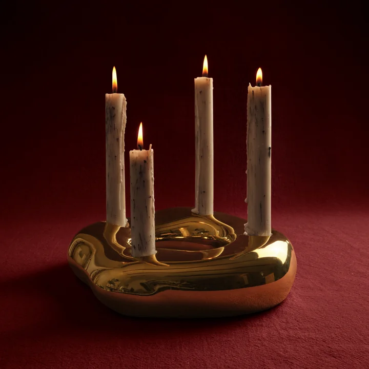 Ferm Living - Mura taper candles, light beige