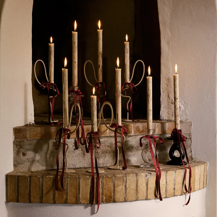 Ferm Living - Mura taper candles, light beige