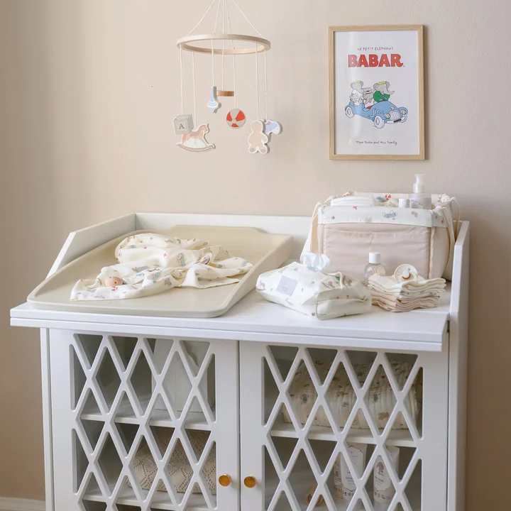 Cam Cam Copenhagen - Harlequin Changing Table, White