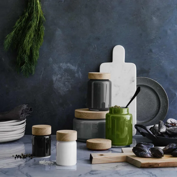 Palet storage jar from Holmegaard