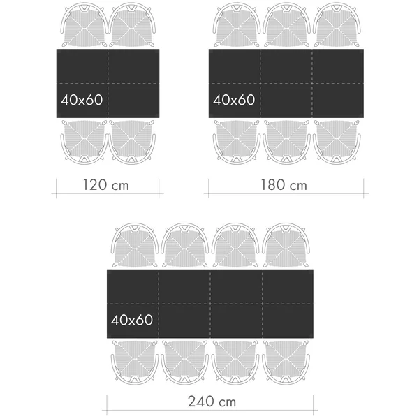 Dining tables Graphic 2 - Persons per table