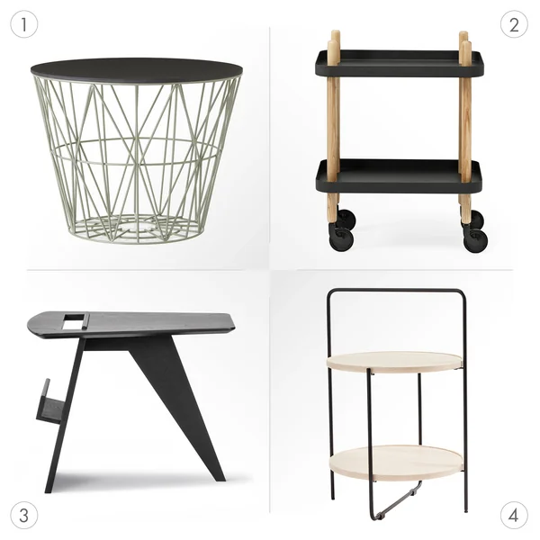 Side table with additional functions