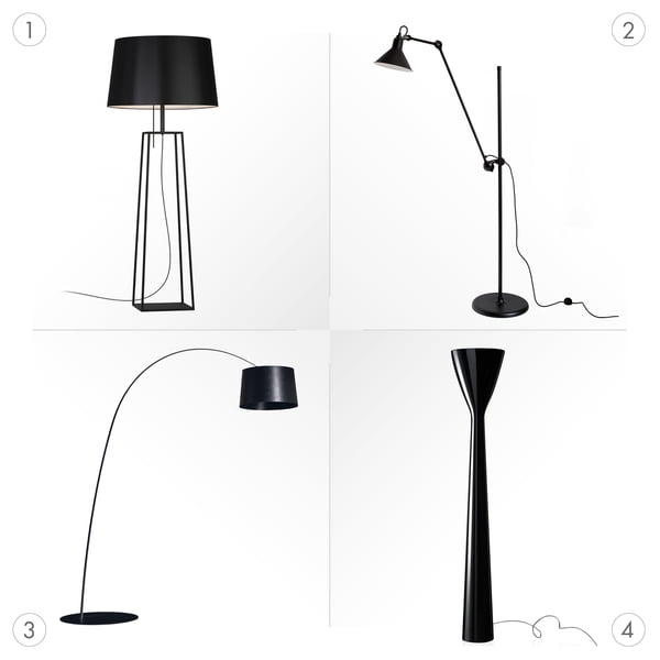 Floor lamp types - from classic to fancy