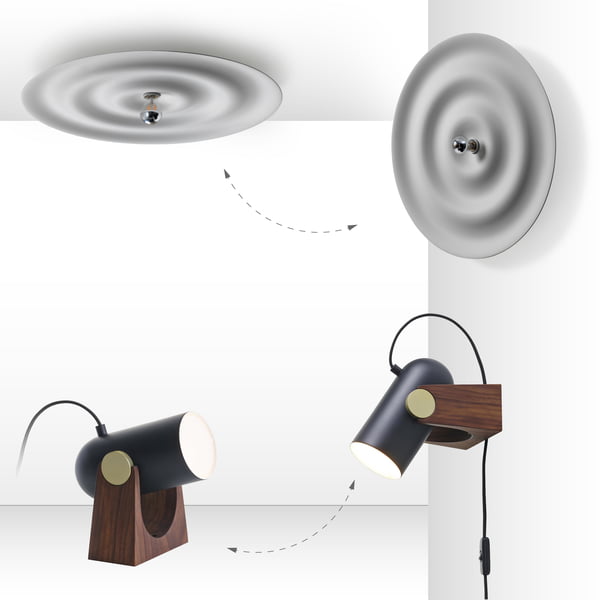 Wall lights: various connection options