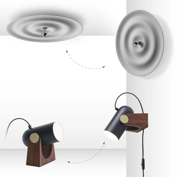 Wall lights: various connection options