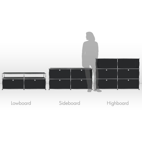 USM Haller - lowboard, sideboard or highboard