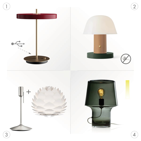 Extras for table lamps