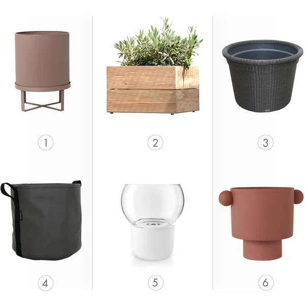 H&amp;O.cp Plants pot TYPE-001：M（口径φ14cm）セット H&O.cp Plants pot TYPE-001：S（口径φ12cm） | outdoor MIL's