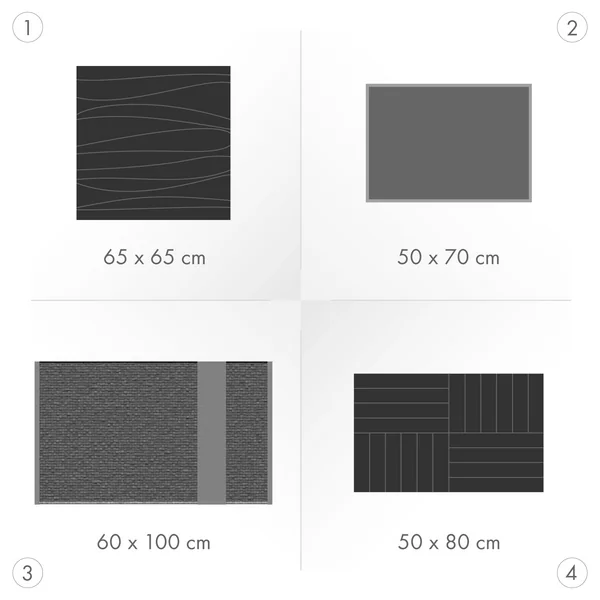 Bathroom mats: the right size