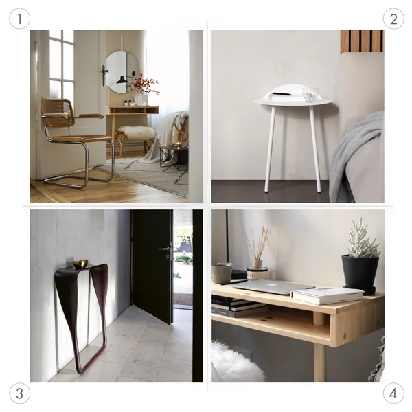 Console tables: different locations