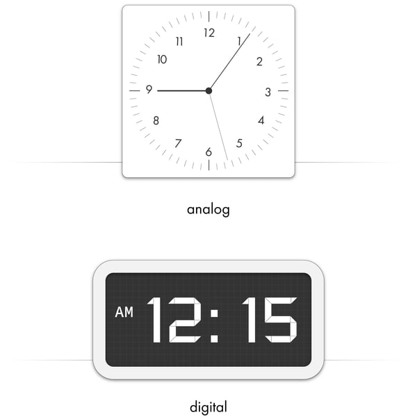 Table clocks: analogue or digital