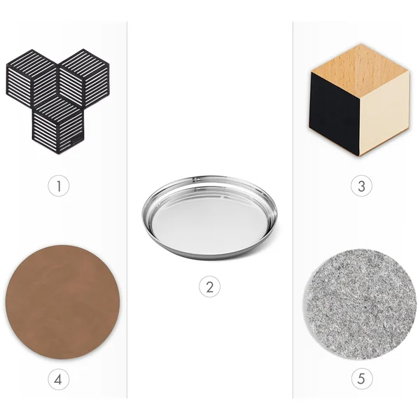 Suitable materials for glass coasters