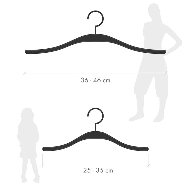 Find the right size for hangers